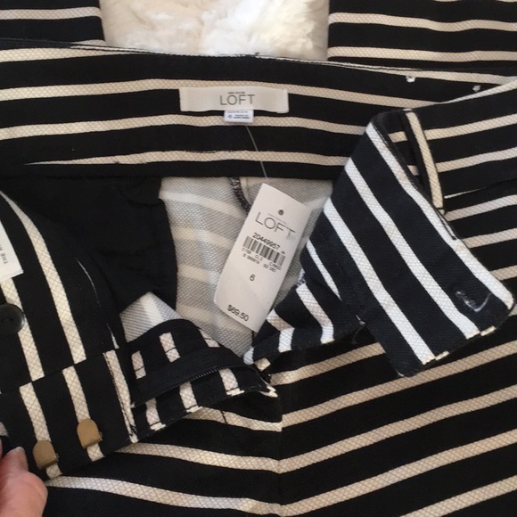 Ann Taylor Loft “Marisa” Striped Slacks - Picture 4 of 6